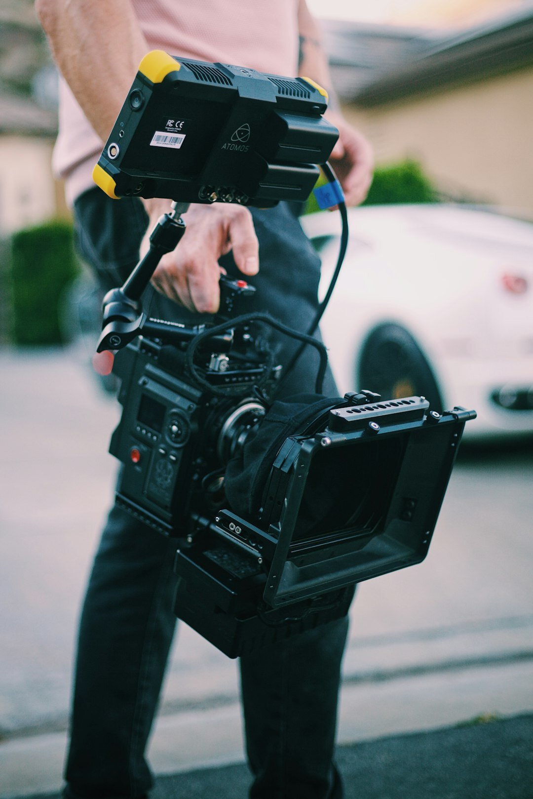 film crew on set